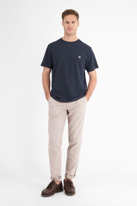 Lerros t-shirt/serafino 1/2 arm